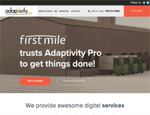 Tablet Screenshot of adaptivitypro.com